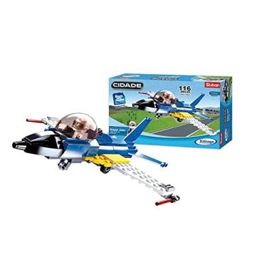 Imagem de Blocos de Montar Cidade Super Jato 116 peças Xalingo