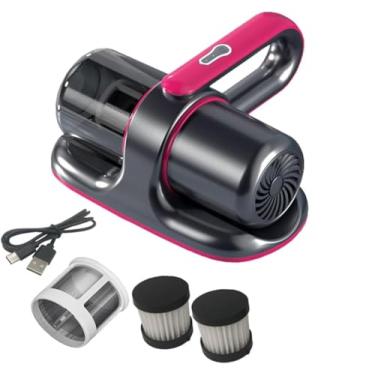 Imagem de Aspirador de pó portátil para colchão, aspirador de pó portátil sem fio para cama com HEPA, limpa eficazmente lençóis, travesseiros e sofás (cinza re)2 filtros type3