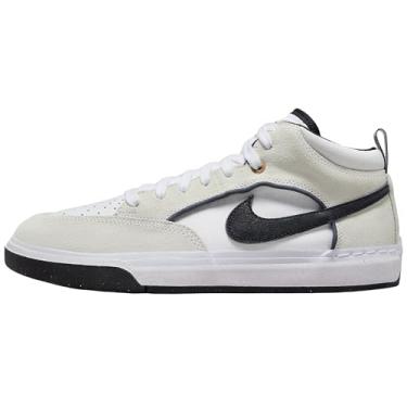 Imagem de Nike Tênis de skate SB React Leo (DX4361-400, azul trovão/ouro saturno/amarelo macio), Branco/preto, 4