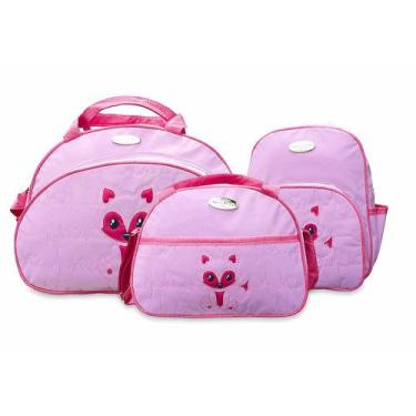 Imagem de Kit Sacola Frasqueira Bolsa Maternidade Térmica Raposa Mave - Mave Bab