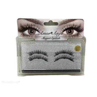 Imagem de Cilios Magneticos Postiços 3D Natural Imã Olho Inteiro - Importado