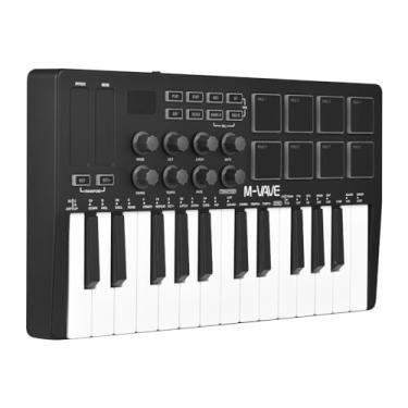 Imagem de Controlador MIDI Sem Fio Portátil Com 25 Teclas, 8 Pads RGB, 8 Codificadores para DAW