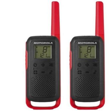 Imagem de Rádio Comunicador Talkabout 32Km T210 (Par) Vermelho/Preto - Motorola