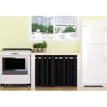 Imagem de Cortina Para Pia Vidro ou Janela 1,40x80 Lançamento - MM SHOPE