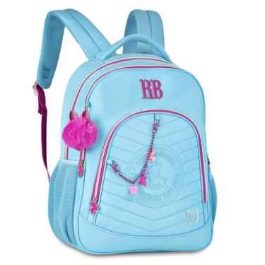 Imagem de Mochila Escolar Rebecca Bonbon de Costas Clio RB24028, Azul