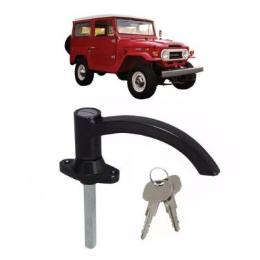 Imagem de Maçaneta Ext Porta Dianteira Chave Preta Toyota Bandeirante - Supercen