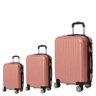 Imagem de Conjunto Mala de Viagem Bordo, Média e Grande Eagle Em Abs C/ Rodinhas
