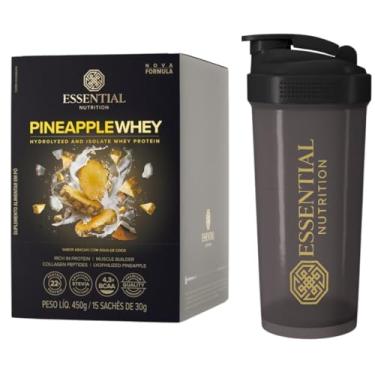 Imagem de Whey Protein Isolado e Hidrolisado Box - Essential + Coqueteleira Oficial (15 Sachês, Abacaxi)