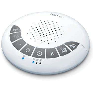 Imagem de Beurer Máquina de dormir Dreamsound SL15 com 4 sons suaves, temporizador de desligamento automático, máquina de ruído branco portátil para casa, escritório e berçário