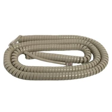 Imagem de The VoIP Lounge Cabo receptor de aparelho de 6 m de comprimento para ITT Cortelco mesa e telefone de parede cinza bege cor marrom