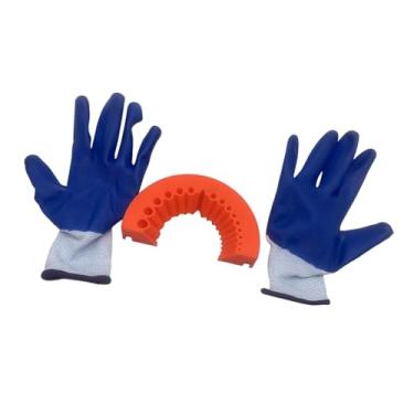 Imagem de Ioensy Encadernação de perfuração elétrica Aclusão de retificação de afiação eficiente prático confiável com luvas acessórios handheld para oficina, Laranja