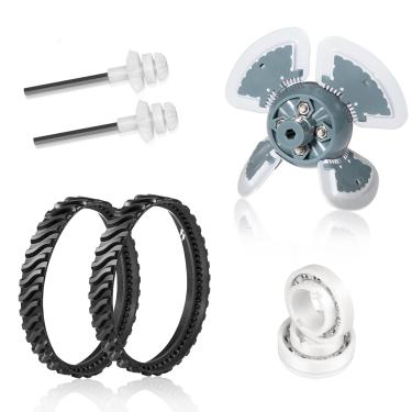Imagem de Kit de ajuste adequado para limpador de piscina MX6 MX8, reconstrua peças de reposição com motor, trilhos, eixos de transmissão, rolamentos, trilhos de roda