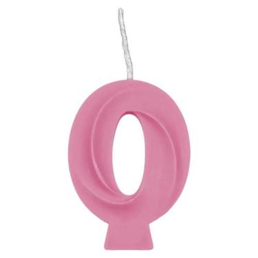 Imagem de Vela de Aniversário Candy Rosa - 1 Unidade - Regina, 0