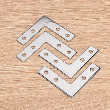 Imagem de Perfis de Alumínio Placa de Conexão, Placa do Tipo 20 L, 20 Placa de Tipo Cruzada 10pcs, Adequado para Conexão de Reforço de Canto de Alumínio Industrial, Suportes de LCD, Tabelas de Trabalho, (20t