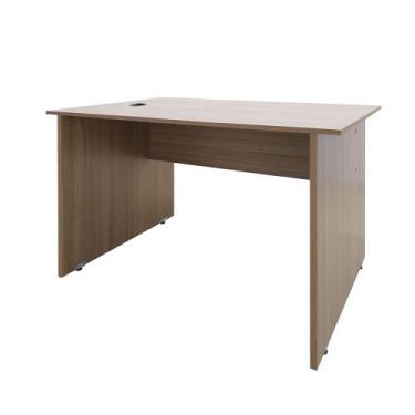 Imagem de Mesa de Escritório Secretária Pé Painel Sem Gaveta com 1 passa fio - S