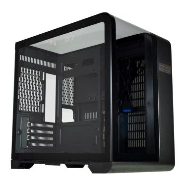 Imagem de Gabinete Gamer Aquário K-Mex Cyberpunk CG-48KI - Display Digital - USB 3.2 - M-ATX - Preto