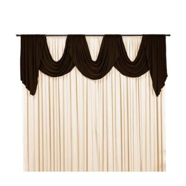 Imagem de Cortina de Malha Emilly 2m Liso Para Sala ou Quarto - M.A Enxovais, Ta