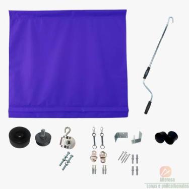 Imagem de Kit Toldo Enrolável Com Ou Sem Visor 4,00 x 2,50 Alt - Alterosa Lonas,