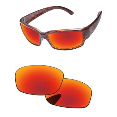 Imagem de PapaViva Lentes de substituição para óculos de sol Costa Del Mar Caballito Vermelho Fogo - Polarizadas