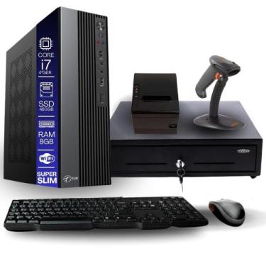 Imagem de Kit Automação PDV TOB Intel i7 4ªG 16GB SSD 480GB Win10 Rede S/Fio Tec