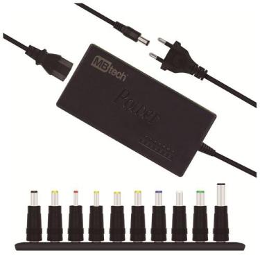 Imagem de Fonte Carregador Universal Para Notebook Bivolt 8 Conectores - MBtech