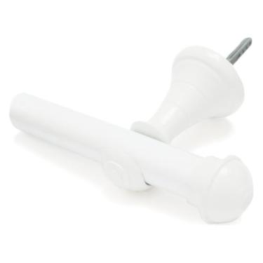 Imagem de Kit Varão Cortina 2,40 Metros 28mm Simples(BRANCO)