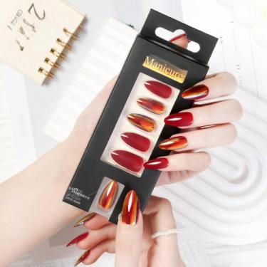 Imagem de Unhas falsas SiaHyg Handmade Nail 72 unidades/3 conjuntos para mulhere