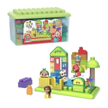 Imagem de Jogo de blocos de brinquedo IMEX COCOMELON 96119 53 peças para criança