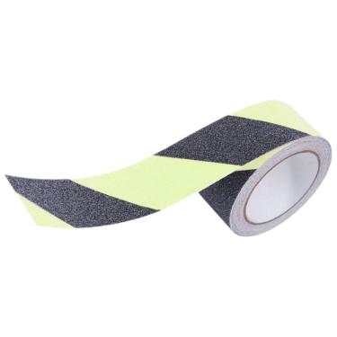 Imagem de Fita Antiderrapante Faixa Refletiva 5 Metros Fluorescente Brilha no Escuro Evita Acidentes Escada Chao