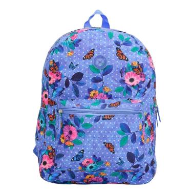 Imagem de Mochila Escolar Borboletas Clio Girl Mf3015 Lavanda