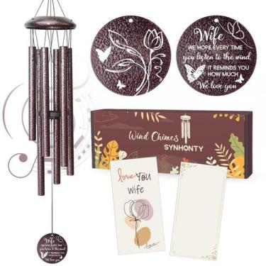 Imagem de Presente de aniversário do marido Wind Chimes Synhonty de 25 polegadas