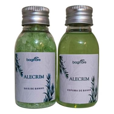 Imagem de Kit Sais De Banho E Espuma Para Banheira Hidro Ofurô Alecrim - Bagnare