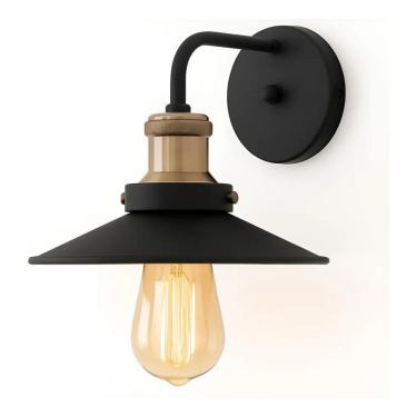 Imagem de Arandela Industrial Retro N Branco/Cobre 110V/220V  Bivolt 
