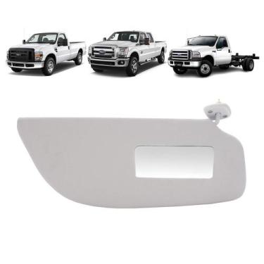 Imagem de Quebra Sol Cinza com Espelho Simples Ford F250/f350/f4000 Lado Direito