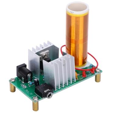 Imagem de Módulo de bobina DIY Mini alto-falante de plasma de alta potência Kit eletrônico 15W DC 15-24V 2A com iluminação de Reprodução de música para experimentos científicos Hobbyistas