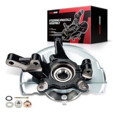 Imagem de Torchbeam Junta de direção dianteira e conjunto de cubo de rolamento de roda compatível com Caliber 2007-2012, 1 peça do lado do passageiro substitui 698-410