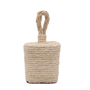 Imagem de Peso de Porta, Peso Porta Quadrado Corda Sisal Total Cimento Concreto 1kg