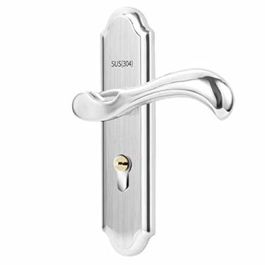 Imagem de Garosa Fechadura da Porta de Entrada Com Chave, Maçaneta de Aço Inoxidável, Design Silencioso, Ideal para Quartos, Hotéis e Escritórios