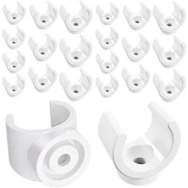 Imagem de Braçadeiras de tubo, 150 peças de clipes Pex, 1/2 pol, 3/4 polegadas e 1 em suportes de tubulação de água, clipes de plástico U Hook Pex, grampos de tubulação Pex, ganchos de suporte de tubulação de