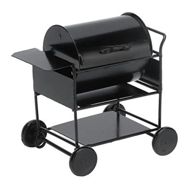Imagem de TOPINCN Mini Modelo de Carrinho de Churrasqueira, Forno de Churrasqueira Em Miniatura Modelo 1:12 Ferramenta de Cozinha para Casa de Bonecas, Carrinho de Assar Cena Em Miniatura Modelo