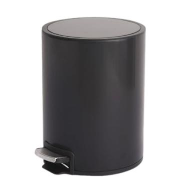 Imagem de uhyOHF Lixeira de cozinha de aço inoxidável de 12L, caixa de pedal de fechamento suave com balde interno, design prateado, solução de eliminação de resíduos durável e elegante para casa e escritório