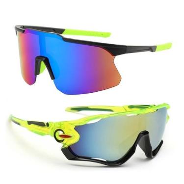 Imagem de Kit 2 Óculos Espelhado Masculino Feminino Corrida Bike UV400 - PENDULA
