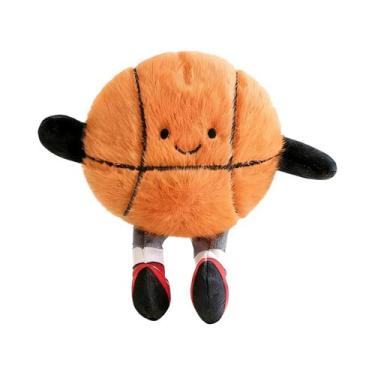 Imagem de Chaveiro De Pelúcia Esportivo Fofo: Basquete, Tênis, Badminton, Futebo