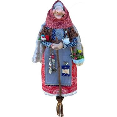 Imagem de CADWON Boneca de bruxa de cozinha feita à mão, pingente de boa sorte, boneca de cozinha encantadora, decoração de cozinha, presente exclusivo para amigos que amam cozinhar (D, 1 peça)