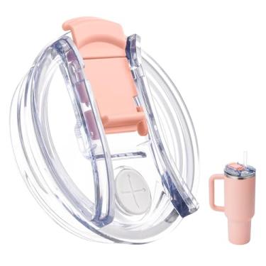 Imagem de Bluwing Tampa de copo de substituição de 1,134 g para Stanley Quencher 1,134 g, tampa de copo de substituição reutilizável para Stanley Quencher 2.0 e copo ProTour (blush)