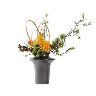 Imagem de Árvore artificial chinesa zen galho morto planta verde simulação flor arte decoração varanda mesa de chá sala de estar mesa de trabalho flores secas decoração árvore falsa