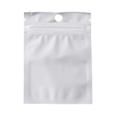 Imagem de Sacos De Plástico Brancos Autoadesivos Para Joias, Ziplock Para Armaze