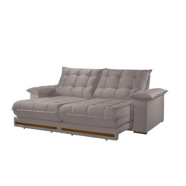 Imagem de Sofá Retrátil Barcelona 1,80m 2 Lugares Molas Ensacadas Txr Bege