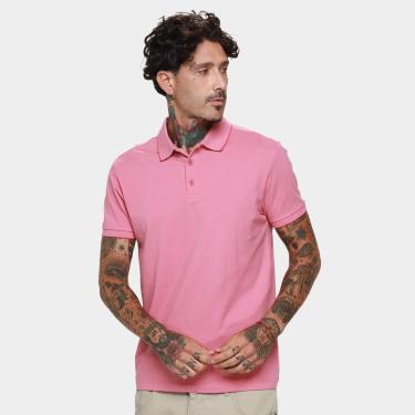 Imagem de Camisa Polo Ellus Lisa Casual Masculina-Masculino