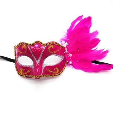 Imagem de Máscara de cosplay, adereços de fantasia de festa Red Princess para o 